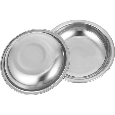 Plateau Multifonctionnelle en Argenté 2pcs Inoxydable de Acier pour Pesée Lisse Balance Numérique Cuisine et Cosmétiques (1/5)