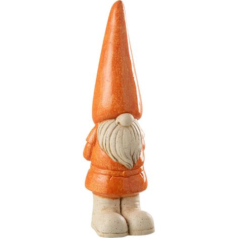 Statue Lutin Extérieur "Pasquale" 61cm Orange