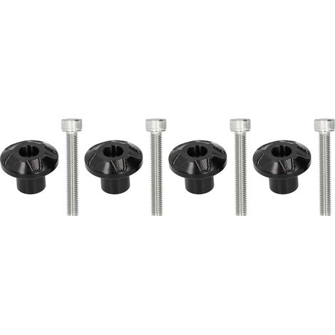 4 Pièces Vis de Protection Cadre pour Guidon Moto YAMAHA NMAX 125/150/155, SMAX 155, TMAX 500/530 - Noir (1/5)