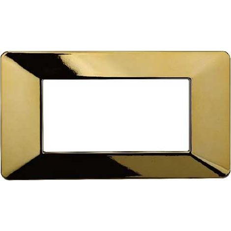Kompatible Abdeckrahmen Vimar Plana 4 module kunststoff gold glänzend farbe Ettroit EV83412