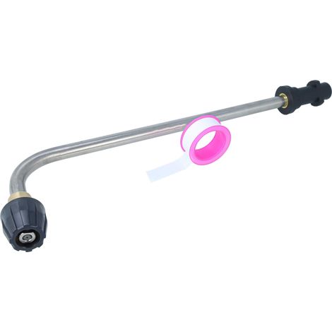 vhbw Lanza de pulverización compatible con Kärcher K7, K6  hidrolimpiadoras - 46 cm de longitud, acero inoxidable / plástico, 18 mm conexión rápida (1/5)