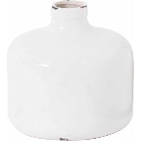 Garda Glazed Eve Vase - Ceramic - L29 x W29 x H29 cm - White