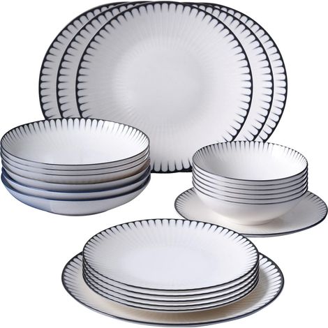 Juego de vajilla Set 100% Porcelana Multicolor