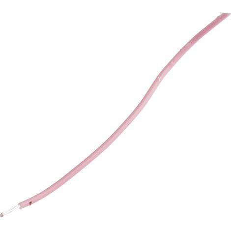 Fil de câblage à gaine PTFE RS PRO, 0,22 mm², 24 AWG, 200°C max, PTFE Rose, 100m ( Prix pour Bobine de 100 Mètres )