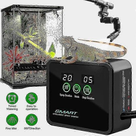 Minuteur d'arrosage intelligent pour terrariums. brumisateur. humidificateur. minuterie électronique. système de brumisation automatique. kit de contrôle d'arrosage - YuJia (1/5)