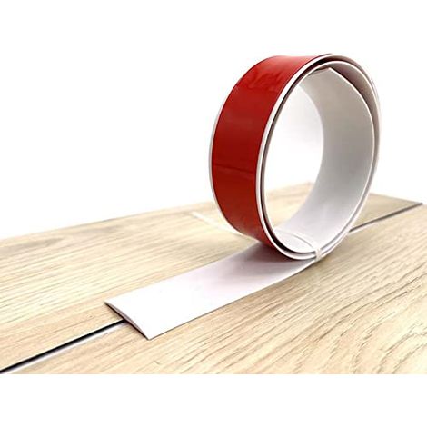 Profilé de transition autocollant - 5 cm - Baguette de recouvrement de sol en vinyle - Barre de transition - Profilé de transition - Profilé de sol à coller pour carrelage, stratifié et parquet, seuil (1/5)