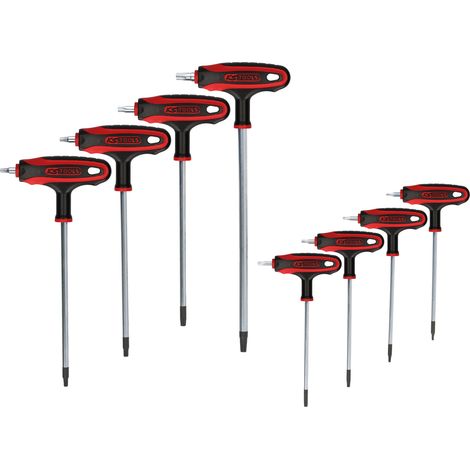 KS TOOLS Llave Torx en T acodada, 8 piezas, con orificio - 151.8165 (1/5)