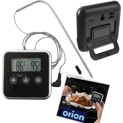 Termometro da cucina digitale elettronico Orion 152867 con sonda per bistecche di carne (1/5)