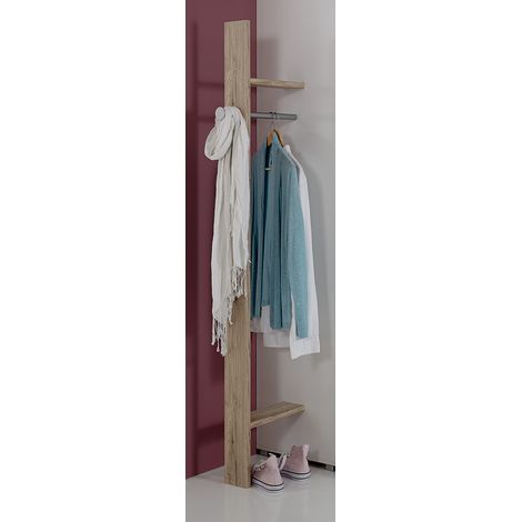 Garderobenstange für Kleiderschrank Eiche CANTON-43 (1/2)