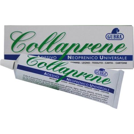 Adesivo Colla Collaprene Gubra 150 ml per cuoio, gomma, tessuti, legno e carta 12 Pz