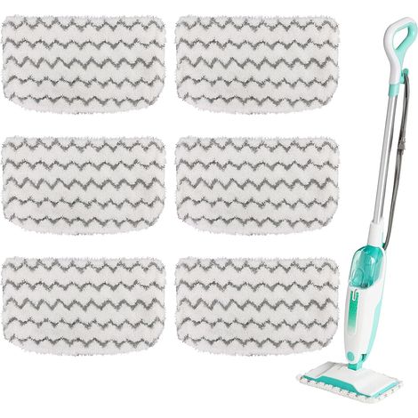 Lot de 6 lingettes de rechange en microfibre pour balai vapeur Shark S1000, S1000A, S1000C, S1000WM et S1001C, lingettes de nettoyage Dirt Grip (1/5)