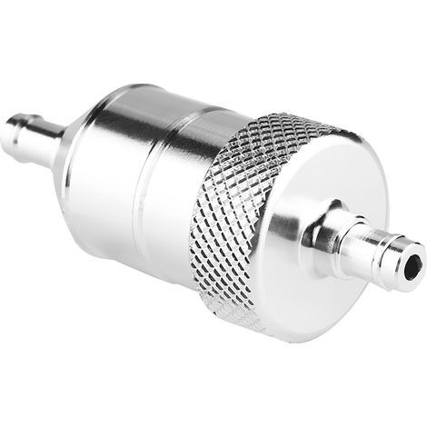 Purificateur d'huile moteur essence adaptable moto 8 mm aluminium argent 1 pièce (1/5)
