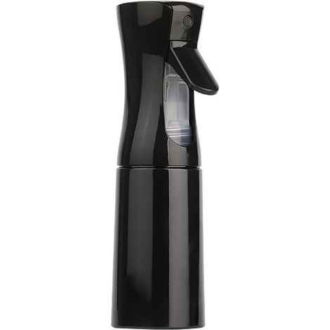 Flacon pulvérisateur [200 ml], atomiseur rechargeable, idéal pour les produits de nettoyage, flacons pulvérisateurs pour cosmétiques et produits de nettoyage [Noir] (1/5)