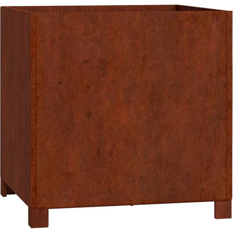 Pflanzkübel mit Beinen Rostig 49x47x50 cm Cortenstahl vidaXL729111