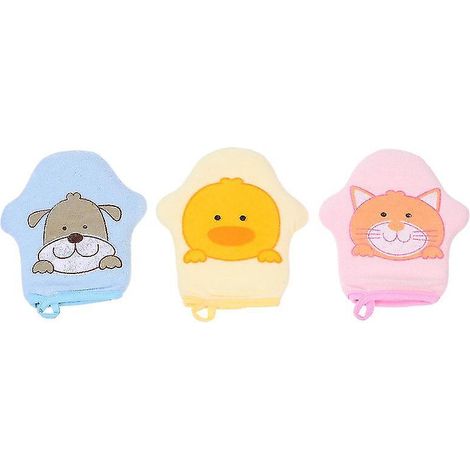 3er-Pack Kinderbadehandschuhe