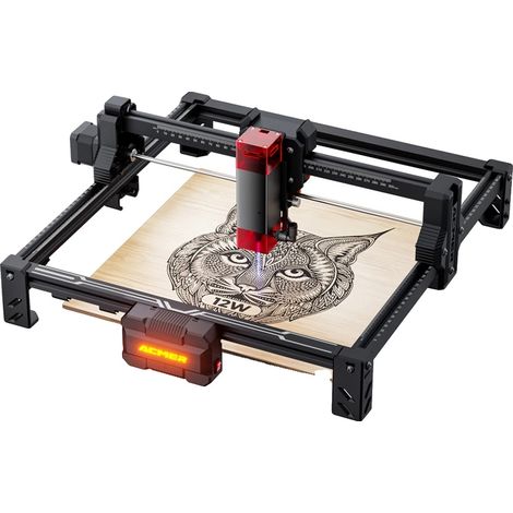 Graveur Laser, Compatibilité Matériaux Polyvalente, Design Compact, ACMER S2 12W, EU-b (1/2)
