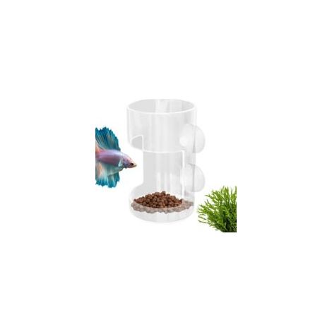 Distributeur automatique de nourriture pour poissons de forme sphérique, réduisant le colmatage du filtre. Convient à tous les types d'accessoires pour aquarium