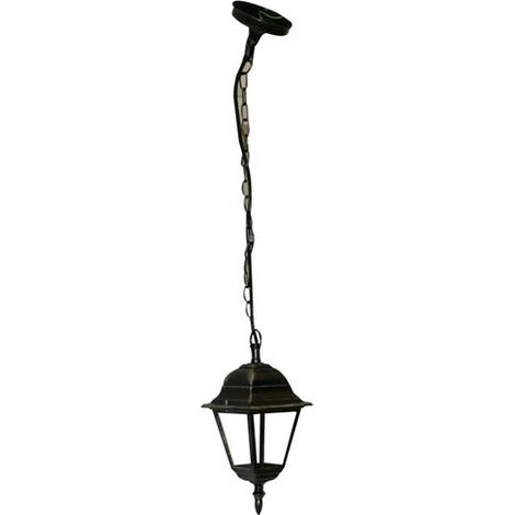 Lampada Lanterna Con Catena Da Giardino Mod. Vienna Bianco 15x15xh.35 Cm
