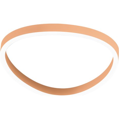 Plafonnier Ecaris P/P 38W+8W Led 2200-2300Lm Cct 3000K/4000K Dimmable En Aluminium Pêche - Gealuce (1/3)