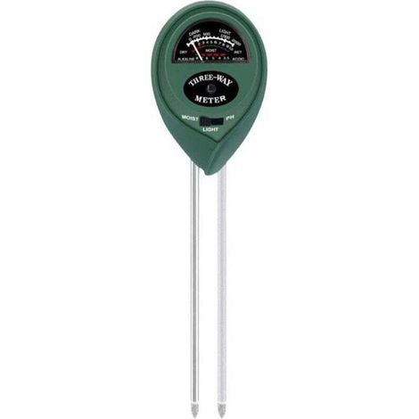 MS01 pH-mètre du sol(vert), 3 en 1 testeur d'humidité du sol/lumière/PH Kits d'outils de jardin pour jardin pelouse ferme (1/4)