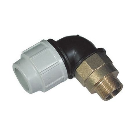 GOMITO A 90° DI TRANSAZIONE IN OTTONE PLASSON Misura: 1"1/4 x 40