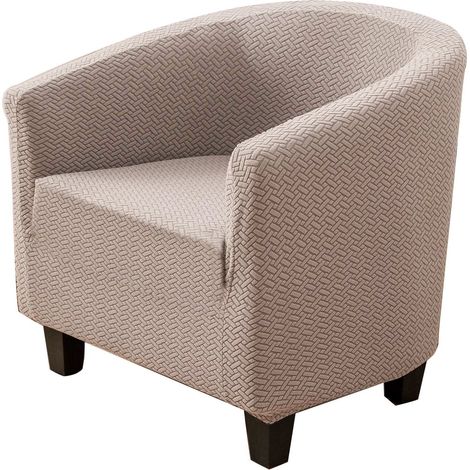 Housse canapé intégrale élastique T-une pièce, jacquard à carreaux longs, nouveau modèle pour club (1/5)
