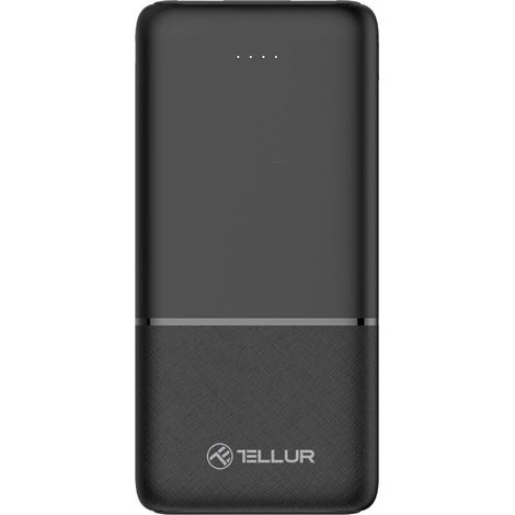 Batería externa Tellur de 10000 mAh, color negro. (1/3)