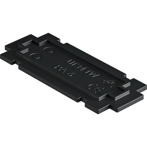 OBO Bettermann Tabique para UT34 72x29x4 Poliamida negro grafito RAL 9011, 7408796