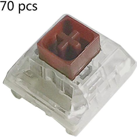 Interrupteurs Kailh Box noirs, rouges, marrons et blancs RGB SMD 3 broches anti-poussière pour clavier - 70-marron (1/4)