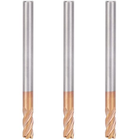3-teiliger 4-schneidiger CNC-Fräser aus Wolframstahl, Industriewerkzeugbedarf x 50 4T (1/5)