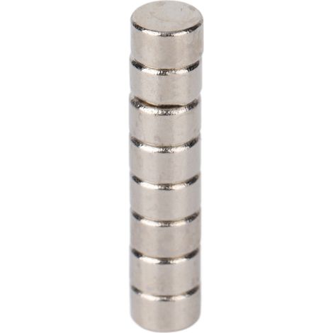 100 aimants en néodyme à vendre, aimants puissants pour l'artisanat, la science, le bricolage et les aimants de réfrigérateur, aimants ronds, adaptés à de multiples usages, 53 mm. (1/5)