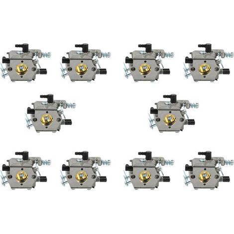 10X Carburateur de Scie à Chaîne pour le Jardin Scie à Chaîne 45Cc / 52Cc / 58Cc Pièces de Jardin (1/4)