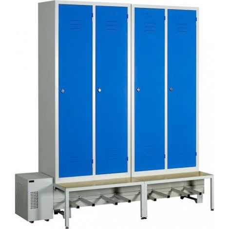 PROVOST - Vestiaire ventilé monobloc métallique pour 10 personnes - Industrie salissante