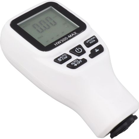 Lackdickenmessgerät mit einer Genauigkeit von 0 bis 2000 µm, mit automatischer Abschaltung, tragbares Lackdickenmessgerät für Gebrauchtwagenkäufer, weiß (1/5)