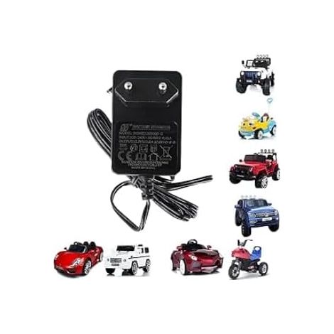 Chargeur Universel 12V 1A pour Voitures Électriques d'enfants, Compatible avec Motos, SUVs, ATVs - Chargeur de Batterie avec Affichage LED,Entrée 100-240VAC (2 pièce)