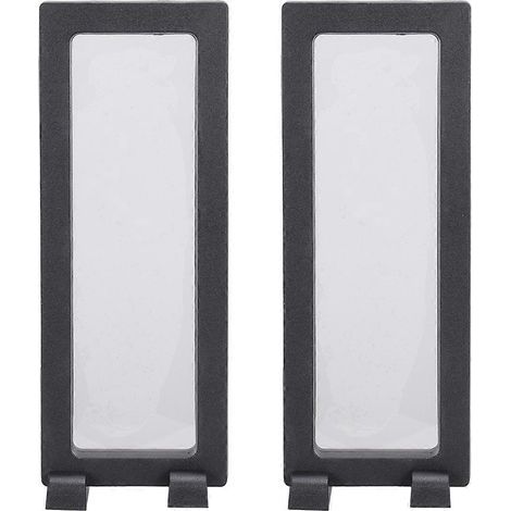 ensembles de vitrines flottantes avec cadre, boîtes d'exposition pour pièces de monnaie et bijoux (noires avec base)-187CM-Black (1/4)