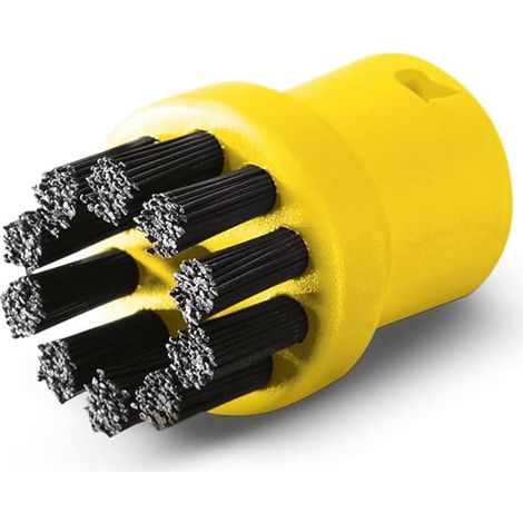 Ensemble de brosses rondes pour nettoyeur vapeur (matériau robuste de haute qualité, 2 couleurs) (1/5)