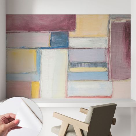 Papier peint autocollant adhésif avec imprimé installation simple qualité excellente sans désordre Formes géométriques 104x70 cm (1/5)