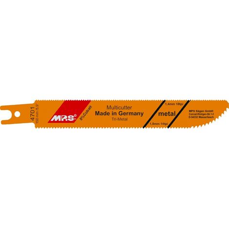 Lame de scie alternative de marque MPS, lot de 2 unités, compatible avec les outils standard.