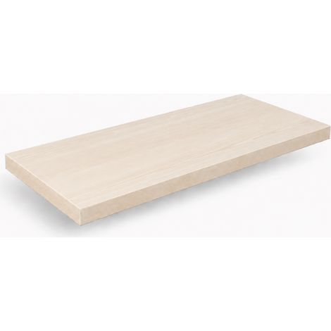 Mensola da Muro, Mensola Sospesa, Fissaggio a Scomparsa, Mensola Legno, Kit Tasselli Incluso, Acero Montreal, 50x18x1,8 cm (1/4)