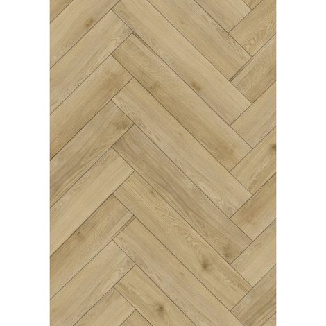 Mexen Charter Oak campione di pannelli vinilici spina di pesce 635 x 127 mm SPC 6,5 mm, sottostrato 1,5 mm, 4 V-Fuga, Rovere - F (1/2)