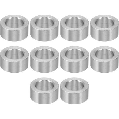Entretoises en Aluminium M12, 10 Pièces Entretoise en Métal en Aluminium 12,7 mm Id x 20 mm Od x 9,5 mm L Entretoise en Aluminium à Vis à Tête Ronde Pour Vis de 1/2" Ou M12 (1/5)