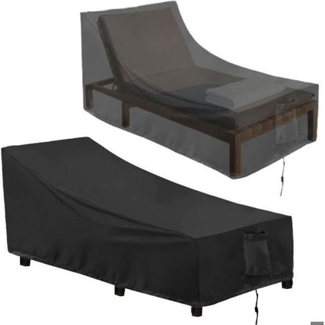 Housse Pour Transat - Oxford 210D Impermeable Resistante Au Vent - Usage Exterieur - 200x70x40/68 Cm (1/4)