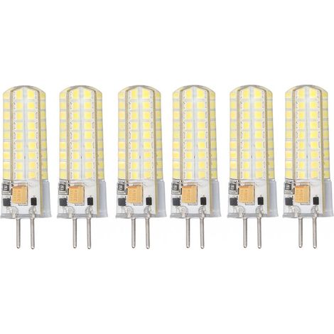 6 Lampadine a LED GY6.35 7W 12V AC/DC, 700lm, 72 Led, Luce Bianca 6000K-6500K per la luce di Soffitto, Lampada a sospensione, Illuminazione a 360° (1/5)