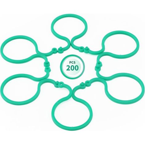 200Pièces Clips Support pour Jardin Plantes Clips de Fixation pour tomates Réutilisable Pinces Plantes Plastique (1/5)