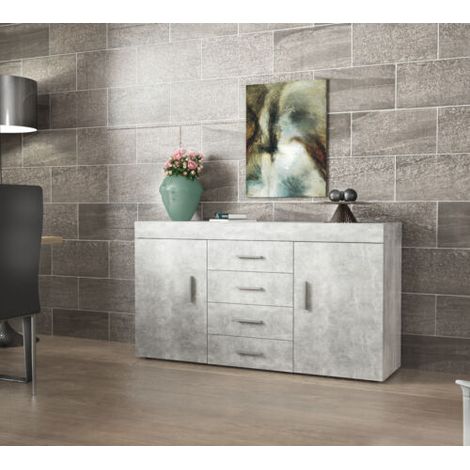 KIT MADIA 2 ANTE + 4 CASSETTI CM. 153X85X40 DIVERSI COLORI (1/3)