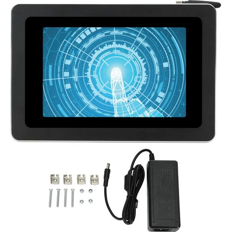 PC tactile industriel 10 points 7 pouces IP65 étanche 4 cœurs 1.0GHz ordinateur embarqué pour automatisation (1/5)