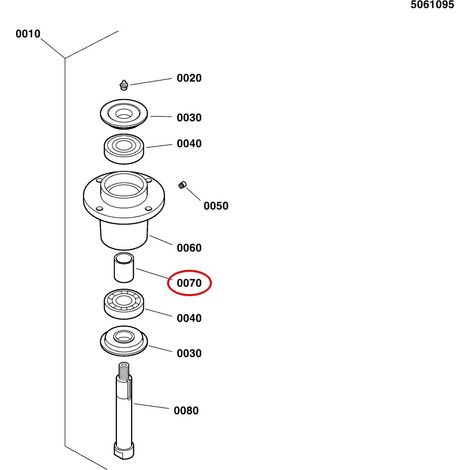 DISTANZIATORE, 1,00 X 1,25 X 1,75 LR5061099 ORIGINALE FERRIS