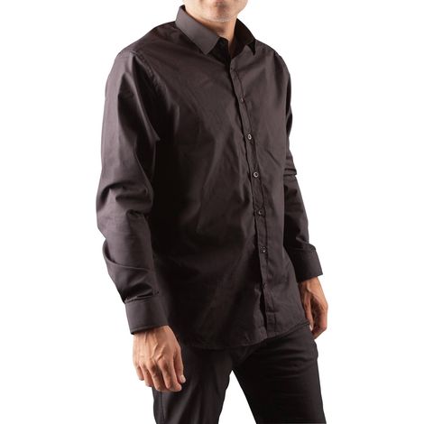 Chemise homme manches longues noire (t36)- AP 8701 - CLAS Equipements (1/2)