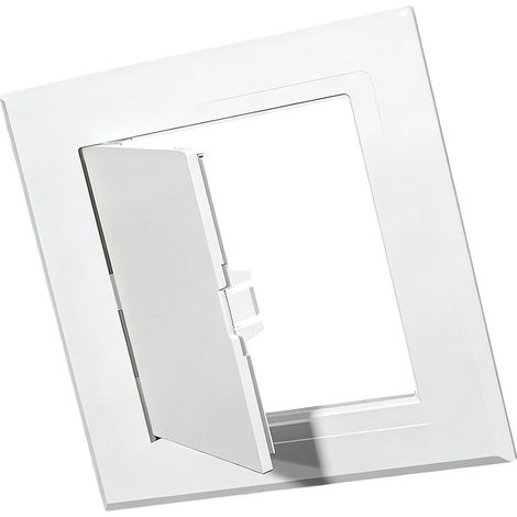 Correcteur de trou de réparation ABS avec porte à charnière et texture lisse qui mélange la plupart des couleurs murales Blanc ABS Access Door (1/4)